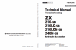 ZX210-5B,ZX210LC-5B,ZX210LCN-5B,ZX240N-5B Technical Manual (Troubleshooting)