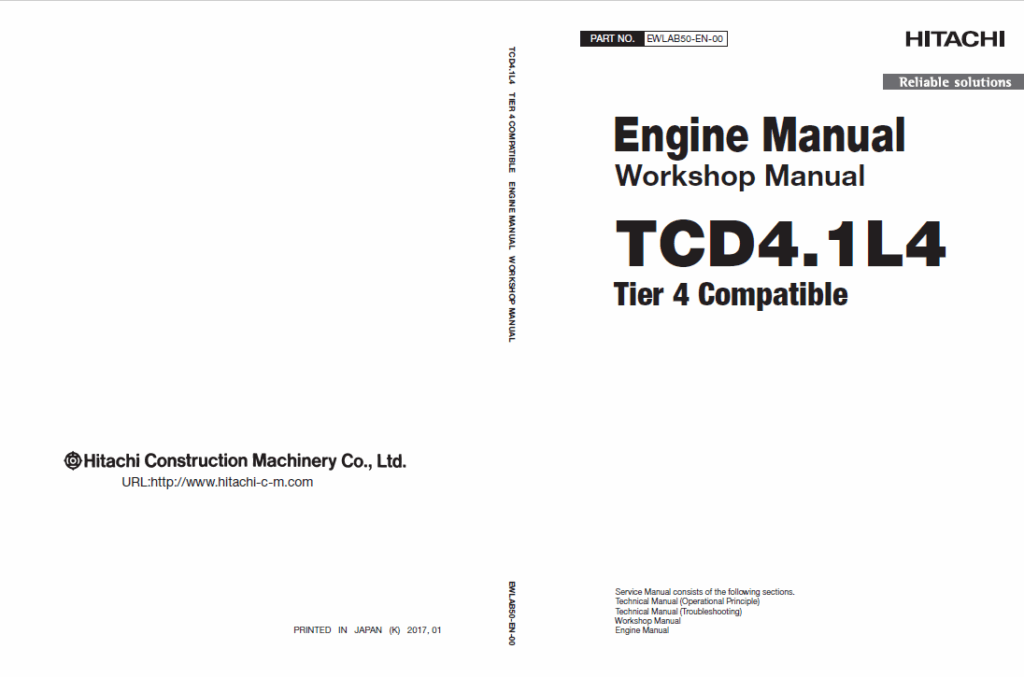 TCD4.1L4 Engine Manual Workshop Manual (Tier4 Compatible)