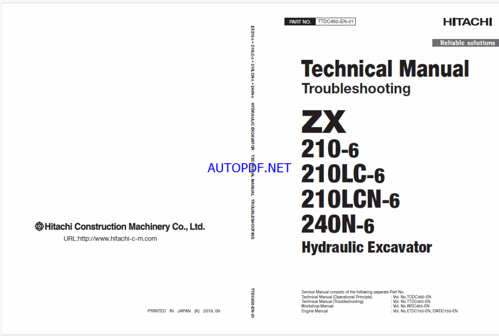 ZX210-6210LC-6210LCN-6240N-6 Technical Manual (Troubleshooting)
