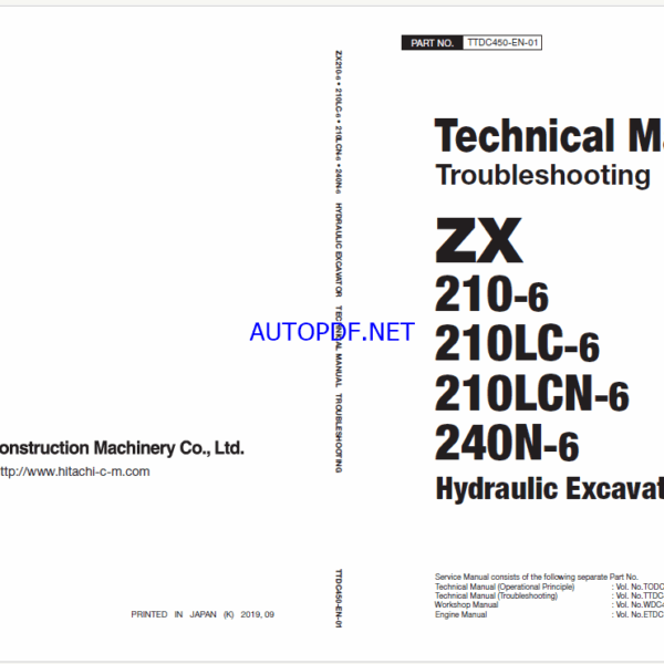 ZX210-6210LC-6210LCN-6240N-6 Technical Manual (Troubleshooting)