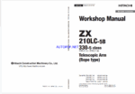 ZX210LC-5B, ZX330-5 class Telescopic Arm (Rope type) Workshop Manual