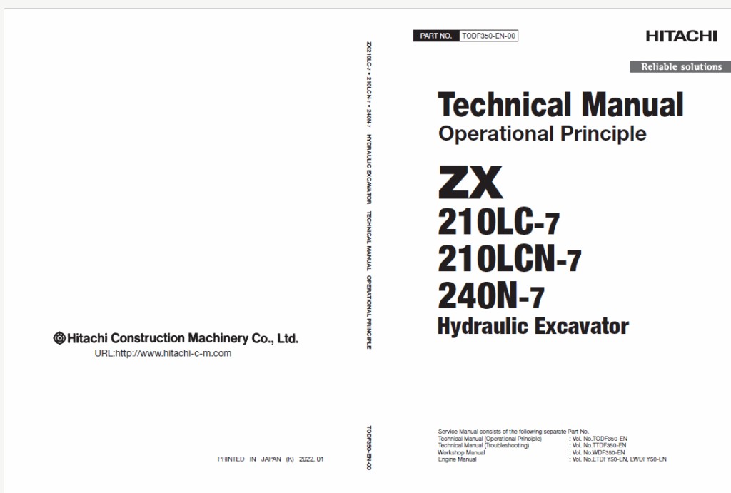 ZX210LC-7, ZX210LCN-7, ZX240N-7 Technical Manual (Operational Principle)