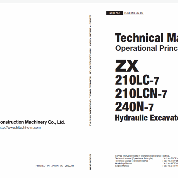 ZX210LC-7, ZX210LCN-7, ZX240N-7 Technical Manual (Operational Principle)