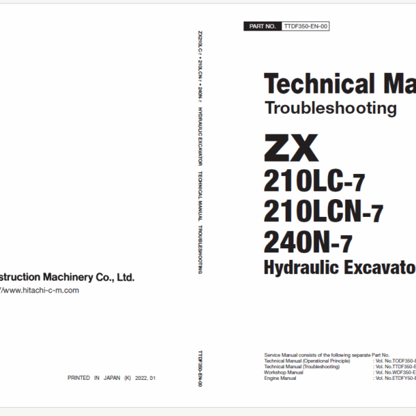 ZX210LC-7, ZX210LCN-7, ZX240N-7 Technical Manual (Operational Principle)
