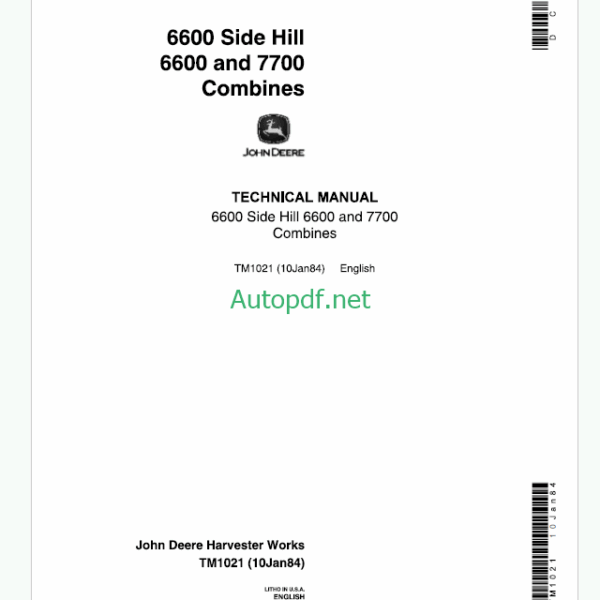 John Deere 6205 and 6505 Tractors Repair Technical Manual (TM4612)