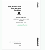 John Deere 6620 Sidehill 6620 7720 and 8820 Combines Technical Manual (TM1202)