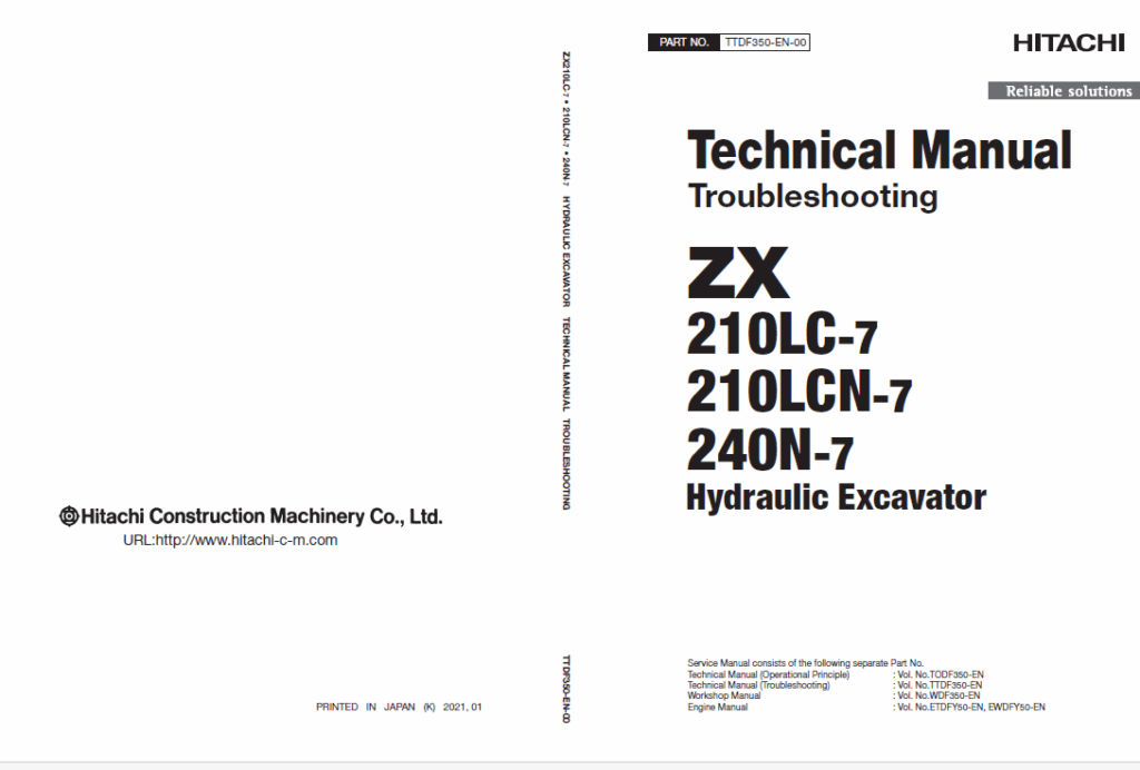 ZX210LC-7210LCN-7240N-7 Technical Manual (Troubleshooting)