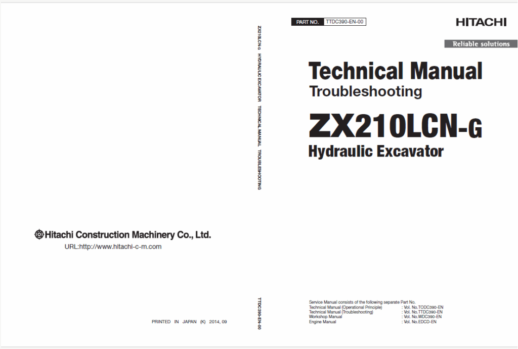 ZX210LCN-G Technical Manual (Troubleshooting)