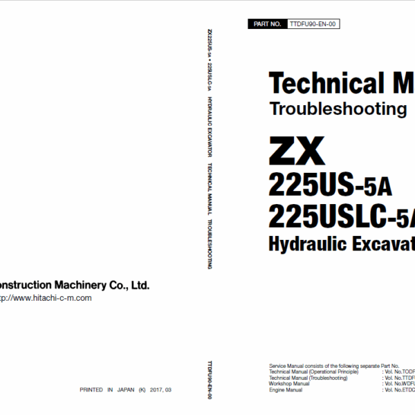 ZX225US-5A,ZX225USLC-5A Technical Manual (Troubleshooting)