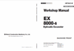 EX8000-6 Workshop Manual BACKHOE FRONT