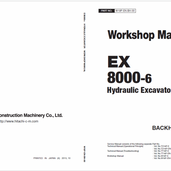 EX8000-6 Workshop Manual BACKHOE FRONT
