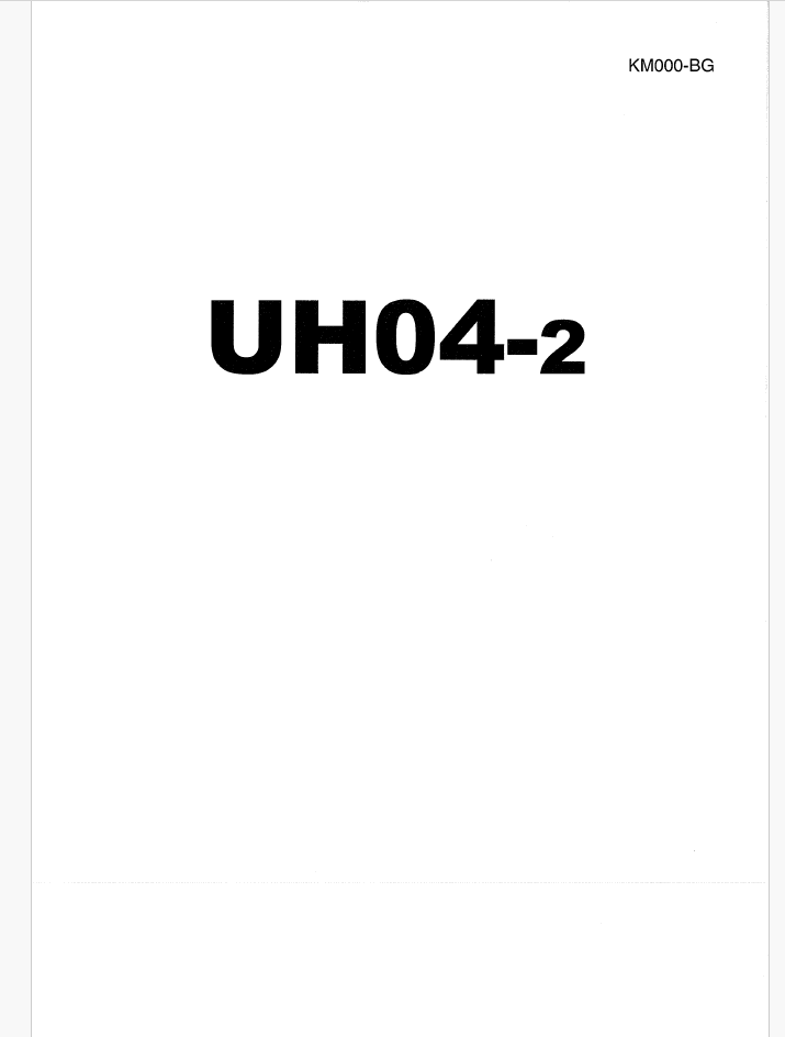 vUH04-2 Service manual