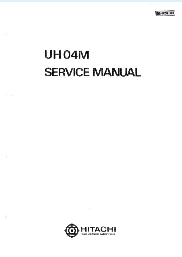 UH04M Service manual