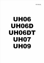 UH06,UH06D,UH06DT,UH07,UH09 Service manual