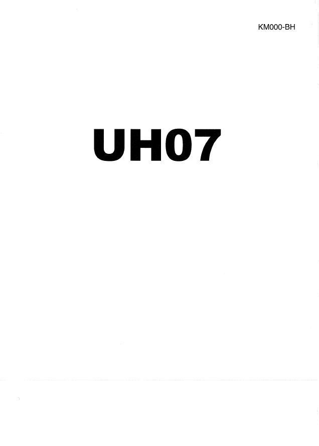 UH07 Service manual