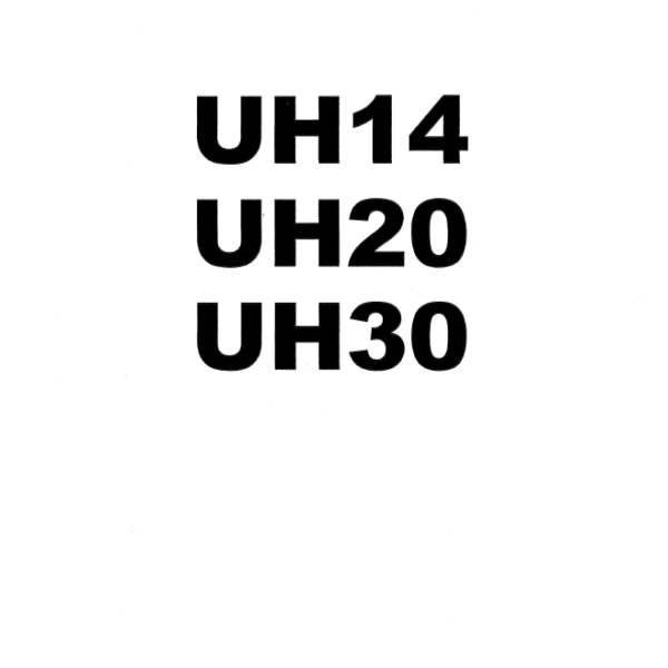 UH14,UH20,UH30 Service manual