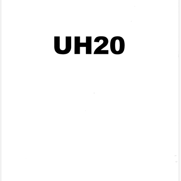 UH20 Service manual