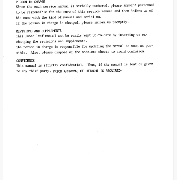 UH033 Service Manual
