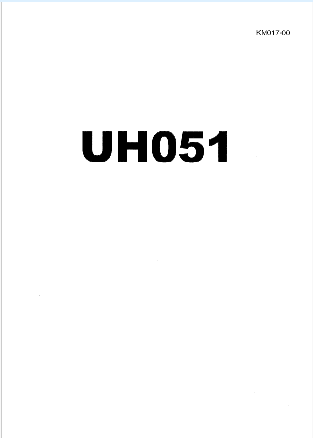 UH051 Service Manual