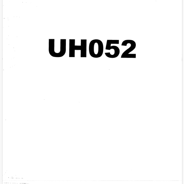 UH052 Service manual