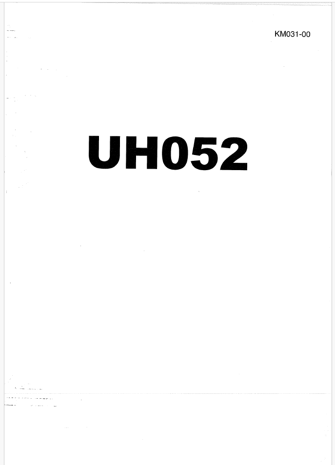 UH052 Service manual