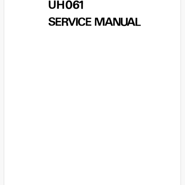 UH061 Service Manual