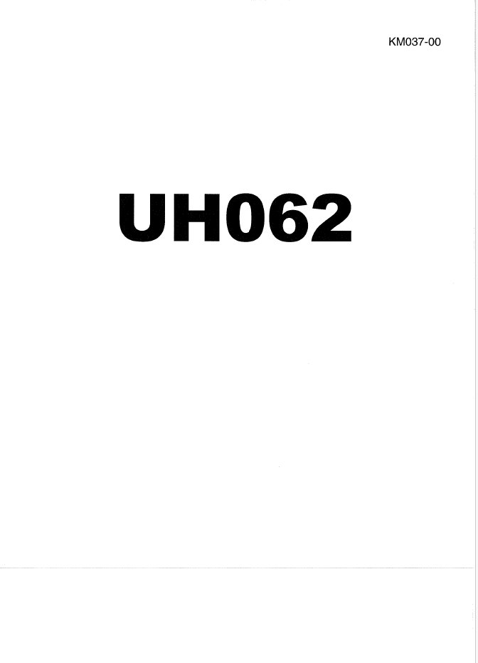 UH062 Service Manual