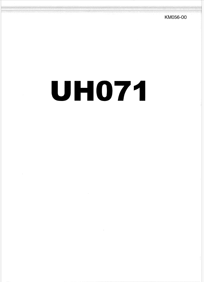 UH071 Service Manual