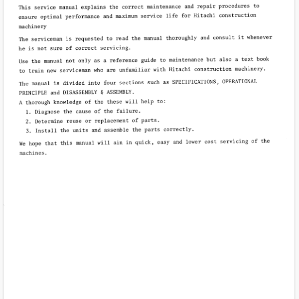 UH073 Service Manual