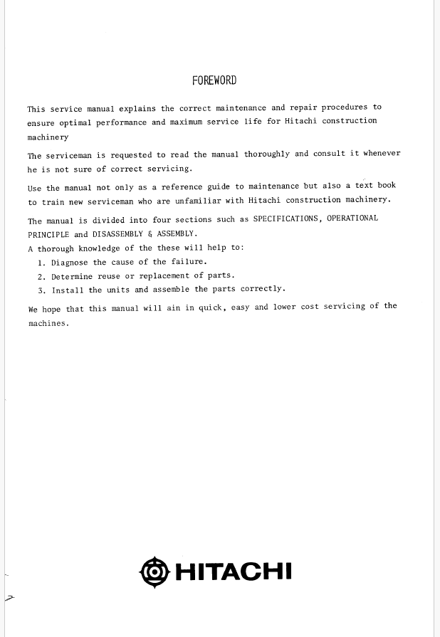 UH073 Service Manual