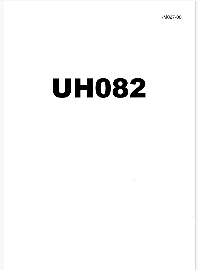 UH082 Service manual
