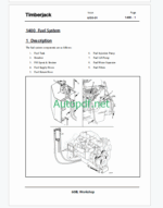 Timberjack 608L Feller Buncher Workshop Manual (SN 10BA1017 and UP)