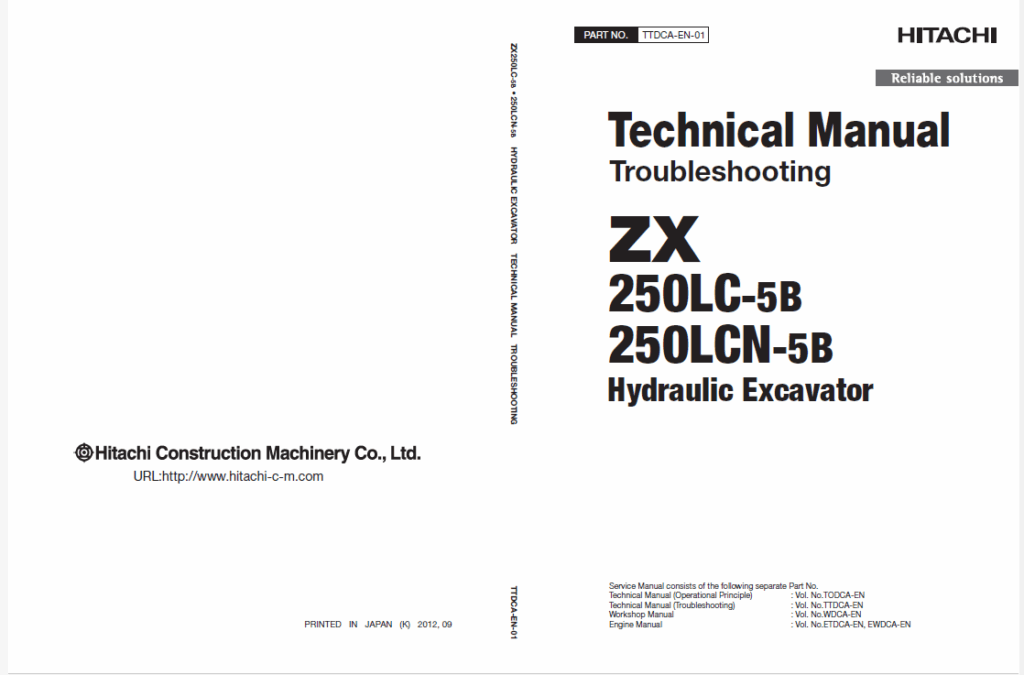 ZX250LC-5B, ZX250LCN-5B Technical Manual (Troubleshooting)
