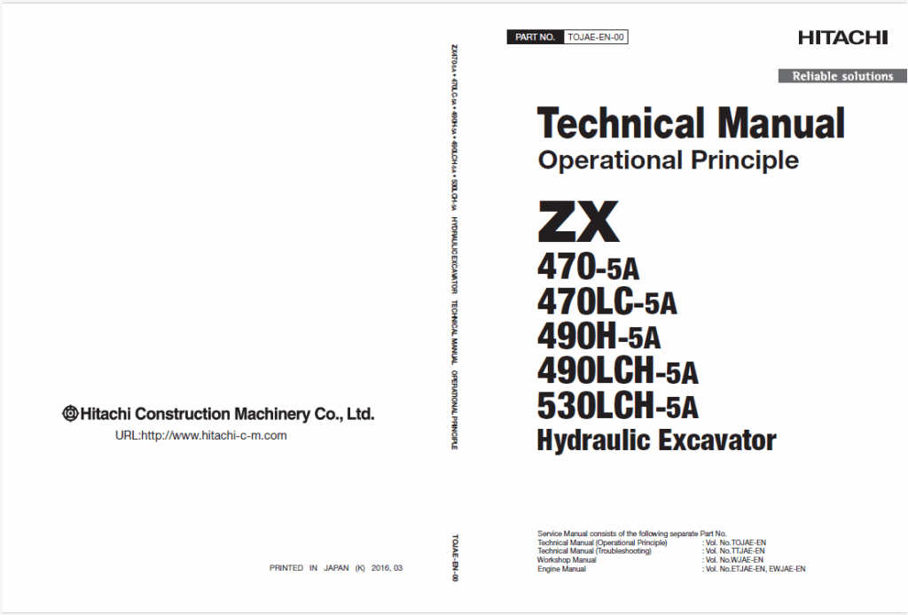 ZX470-5A,470LC-5A,490H-5A,490LCH-5A,530LCH-5A Technical Manual Operational Principle