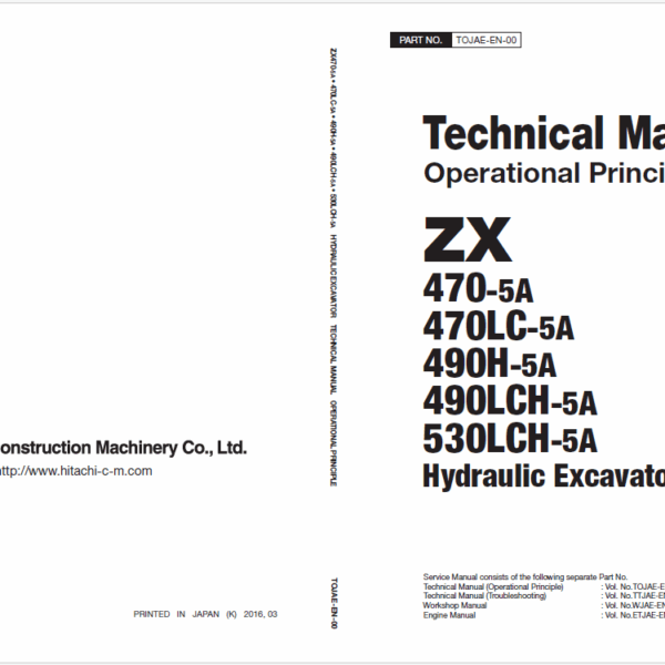 ZX470-5A,470LC-5A,490H-5A,490LCH-5A,530LCH-5A Technical Manual Operational Principle