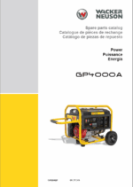 Wacker Neuson GP4000A Power Parts Manual