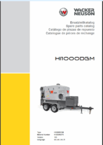 Wacker Neuson HI1000DGM Heating Parts Manual