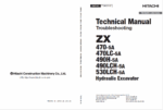 ZX470-5A,470LC-5A,490H-5A,490LCH-5A,530LCH-5A Technical Manual Troubleshooting
