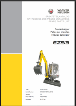 Wacker Neuson EZ53 Crawler Excavator Parts Manual
