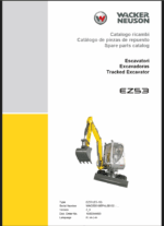 Wacker Neuson EZ53 Tracked Excavator Parts Manual