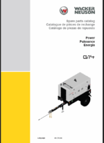 Wacker Neuson G14 Power Parts Manual