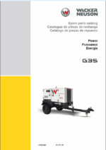 Wacker Neuson G35 Power Parts Manual