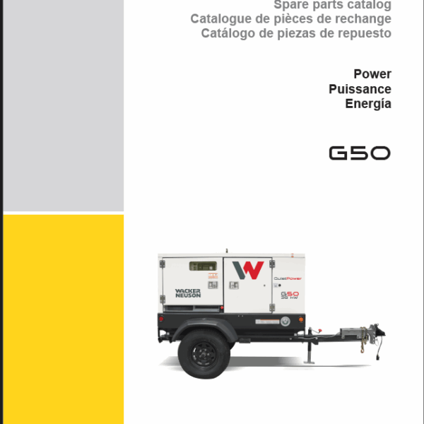 Wacker Neuson G50 Power Parts Manual