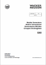Wacker Neuson G60 Mobile Generators Parts Manual