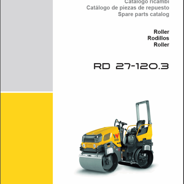 Wacker Neuson RD 27-120.3 Roller Parts Manual