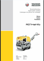 Wacker Neuson RD7Hehfb Roller Parts Manual