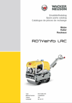 Wacker Neuson RD7Yehfb LRC Roller Parts Manual