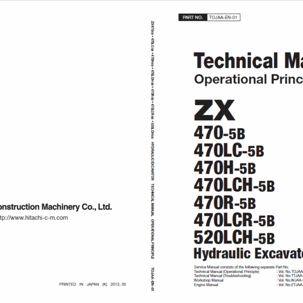 ZX470-5B・470LC-5B・470H-5B,ZX470LCH-5B,ZX470R-5B,ZX470LCR-5B,ZX520LCH-5B Technical Manual Operational Principle