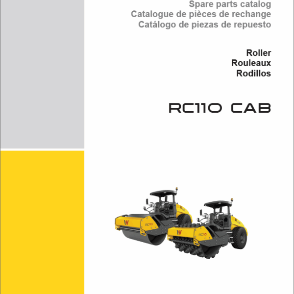 Wacker Neuson RC110 CAB Roller Parts Manual