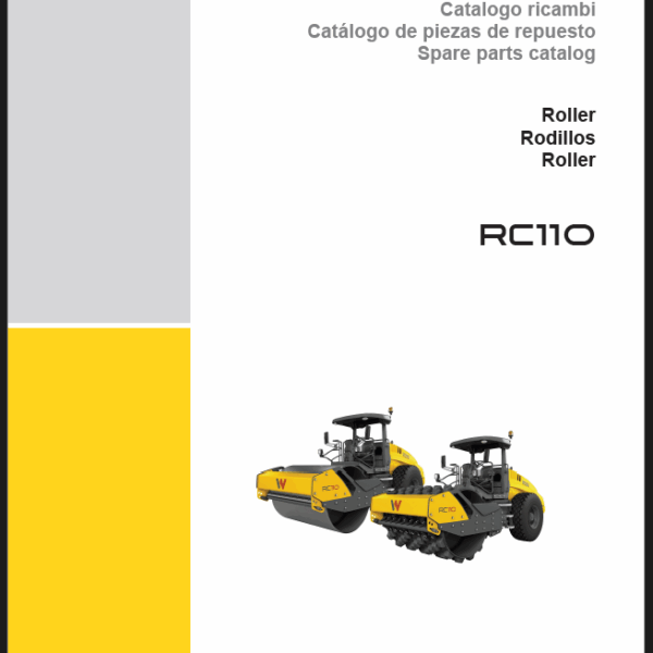 Wacker Neuson RC110 Roller Parts Manual